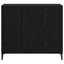 Sideboard Sort eg 34 x 90 x 80 cm Konstrueret træ