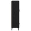 Highboard Sort eg 70 x 31 x 115 cm Ingeniørt træ og jern