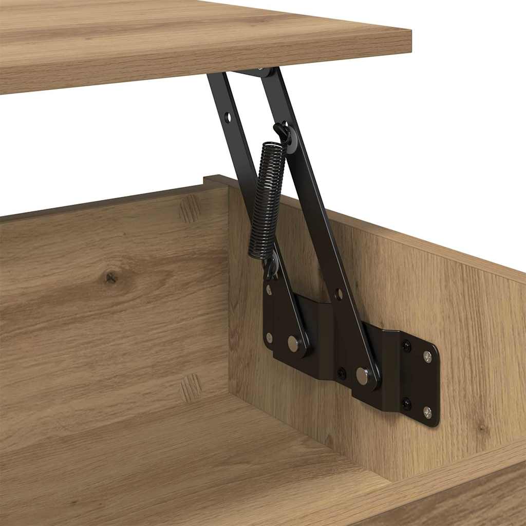 Sofabord Artisan Egetræ 80 x 50,5 x 41,5 cm Konstrueret træ