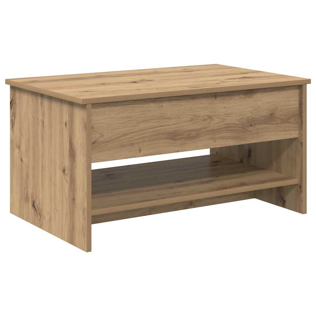 Sofabord Artisan Egetræ 80 x 50,5 x 41,5 cm Konstrueret træ