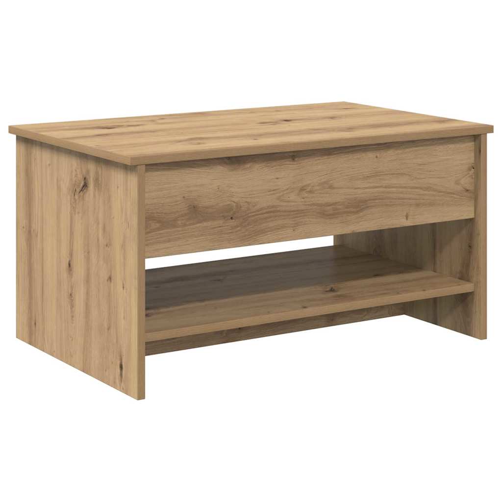 Sofabord Artisan Egetræ 80 x 50,5 x 41,5 cm Konstrueret træ