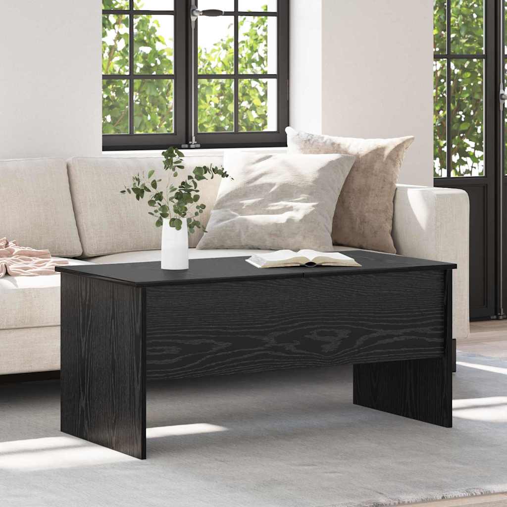 Sofabord Sort eg 102 x 50,5 x 46,5 cm Konstrueret træ