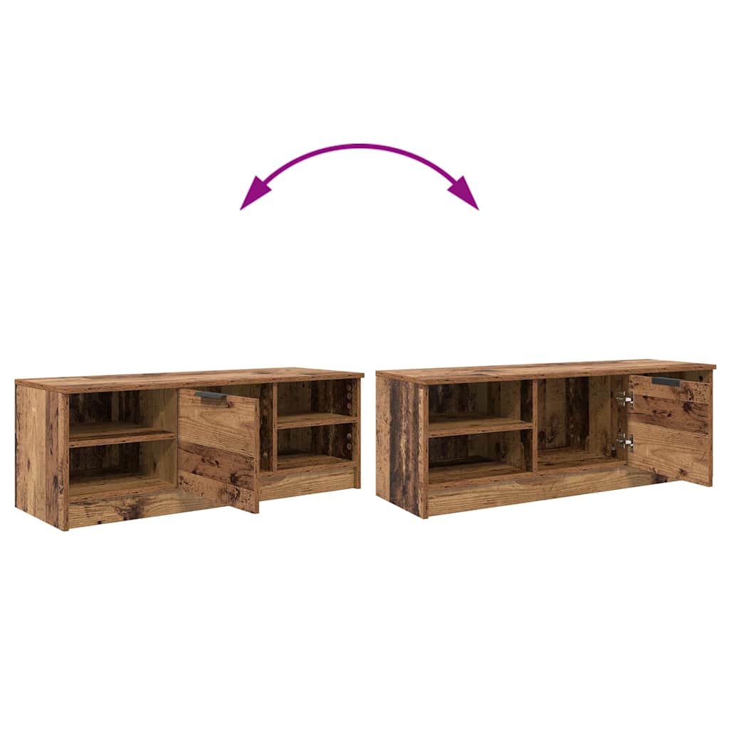 TV-skab Gammelt træ 102 x 35 x 36,5 cm Konstrueret træ