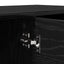 TV-skab Sort eg 102 x 35 x 36,5 cm Konstrueret træ