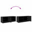 TV-skab Sort eg 102 x 35 x 36,5 cm Konstrueret træ