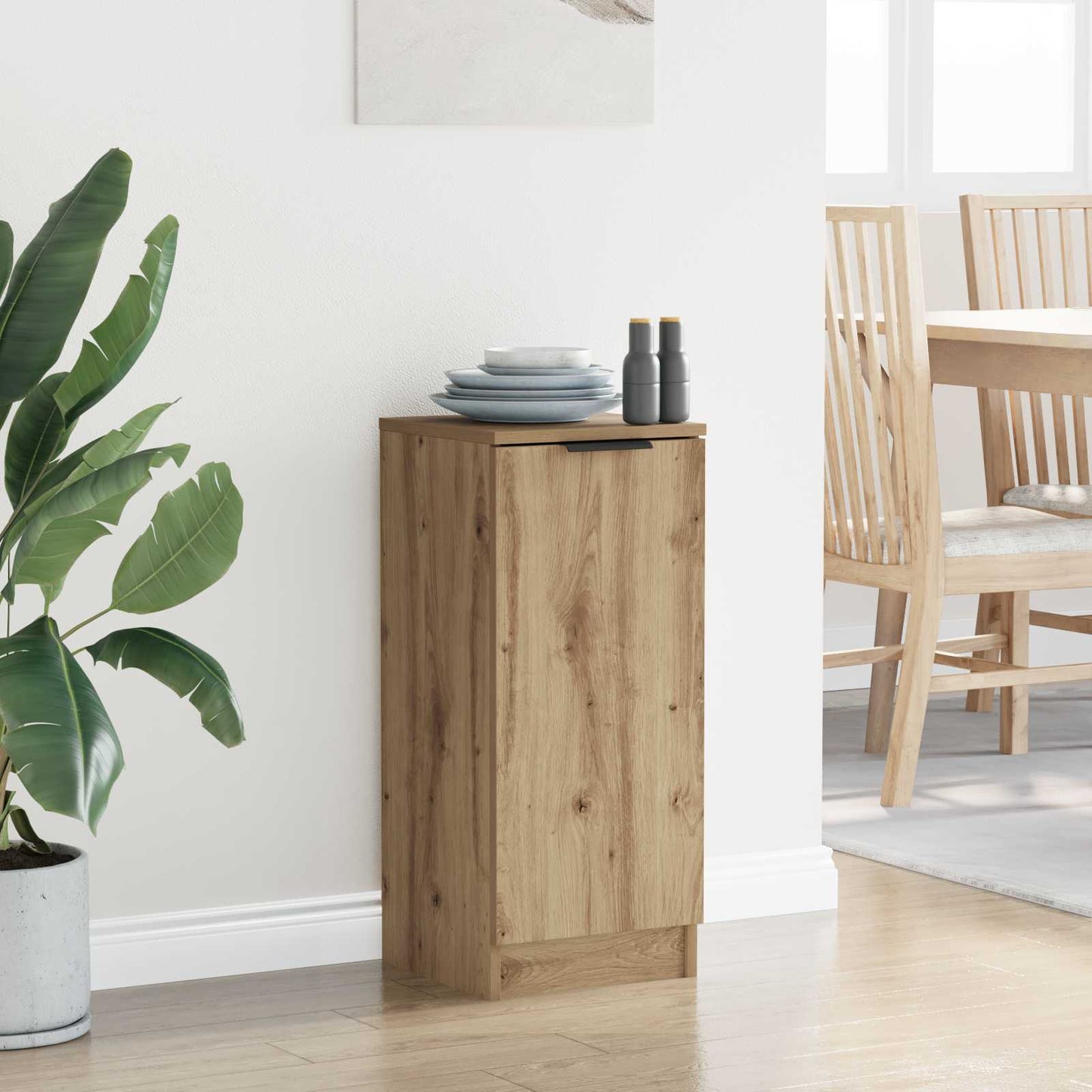Sideboard Artisan Egetræ 30 x 30 x 70 cm Konstrueret træ