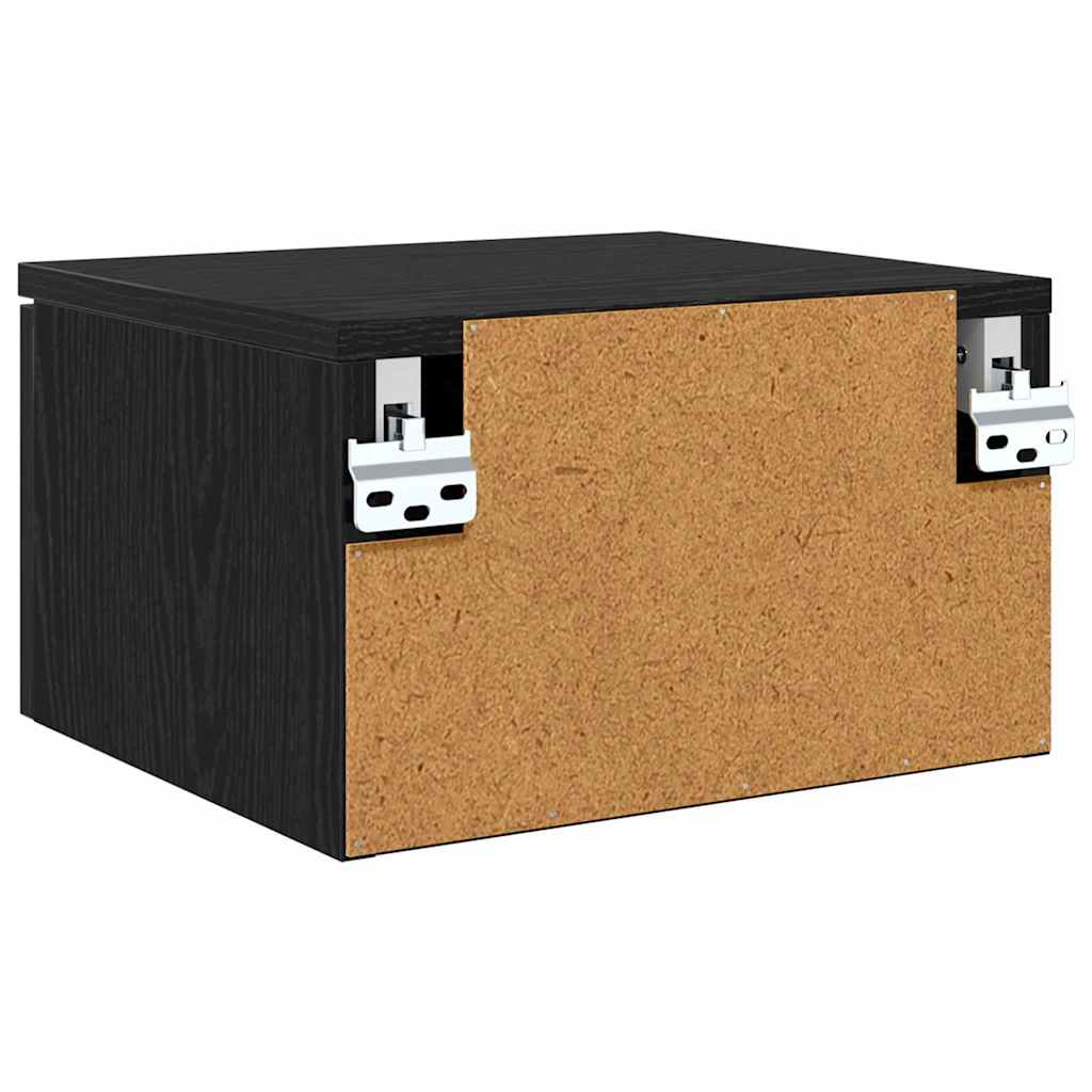 Natskab 2 stk. Sort eg 34 x 30 x 20 cm Konstrueret træ