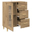 Sideboard Artisan Egetræ 69,5 x 34 x 90 cm Konstrueret træ