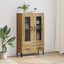 Highboard Artisan Egetræ 70 x 31 x 115 cm Ingeniørt træ og jern