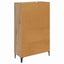 Highboard Artisan Egetræ 70 x 31 x 115 cm Ingeniørt træ og jern