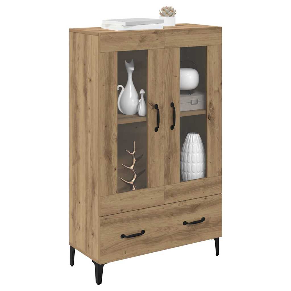 Highboard Artisan Egetræ 70 x 31 x 115 cm Ingeniørt træ og jern