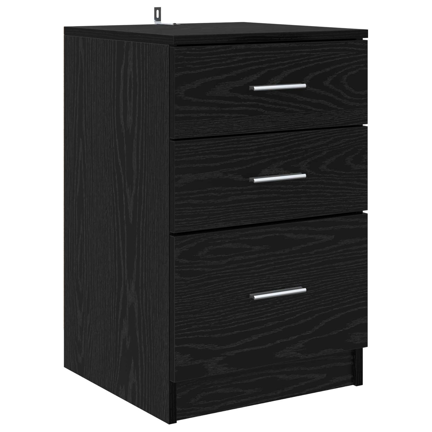 Natskab med skuffe Sort eg 40 x 40 x 63 cm Konstrueret træ