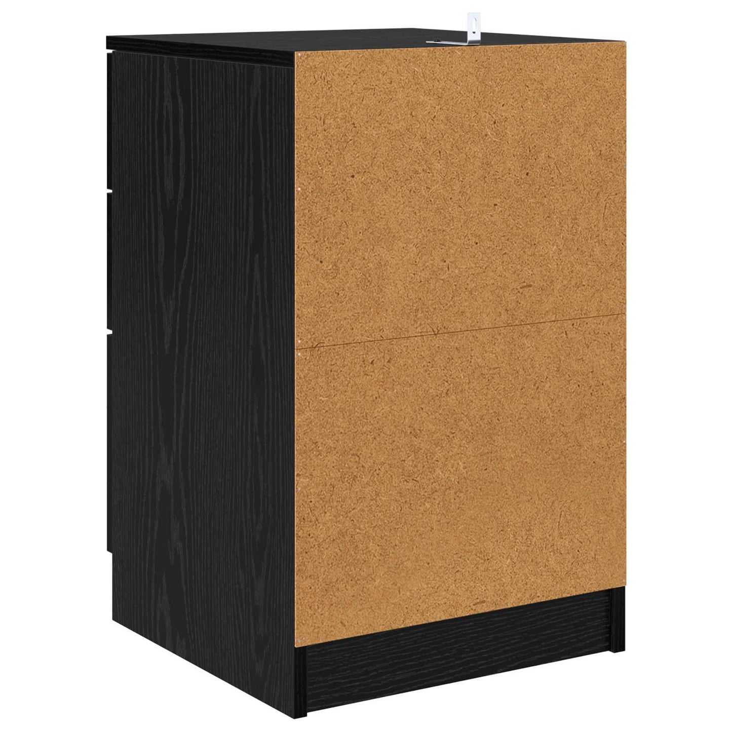 Natskab med skuffe Sort eg 40 x 40 x 63 cm Konstrueret træ