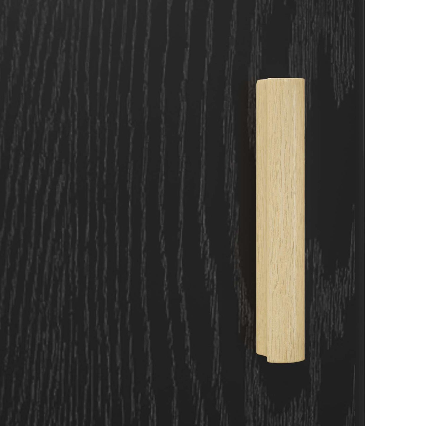 Sideboard Vægmonteret Sort eg 34,5 x 34 x 90 cm Konstrueret træ