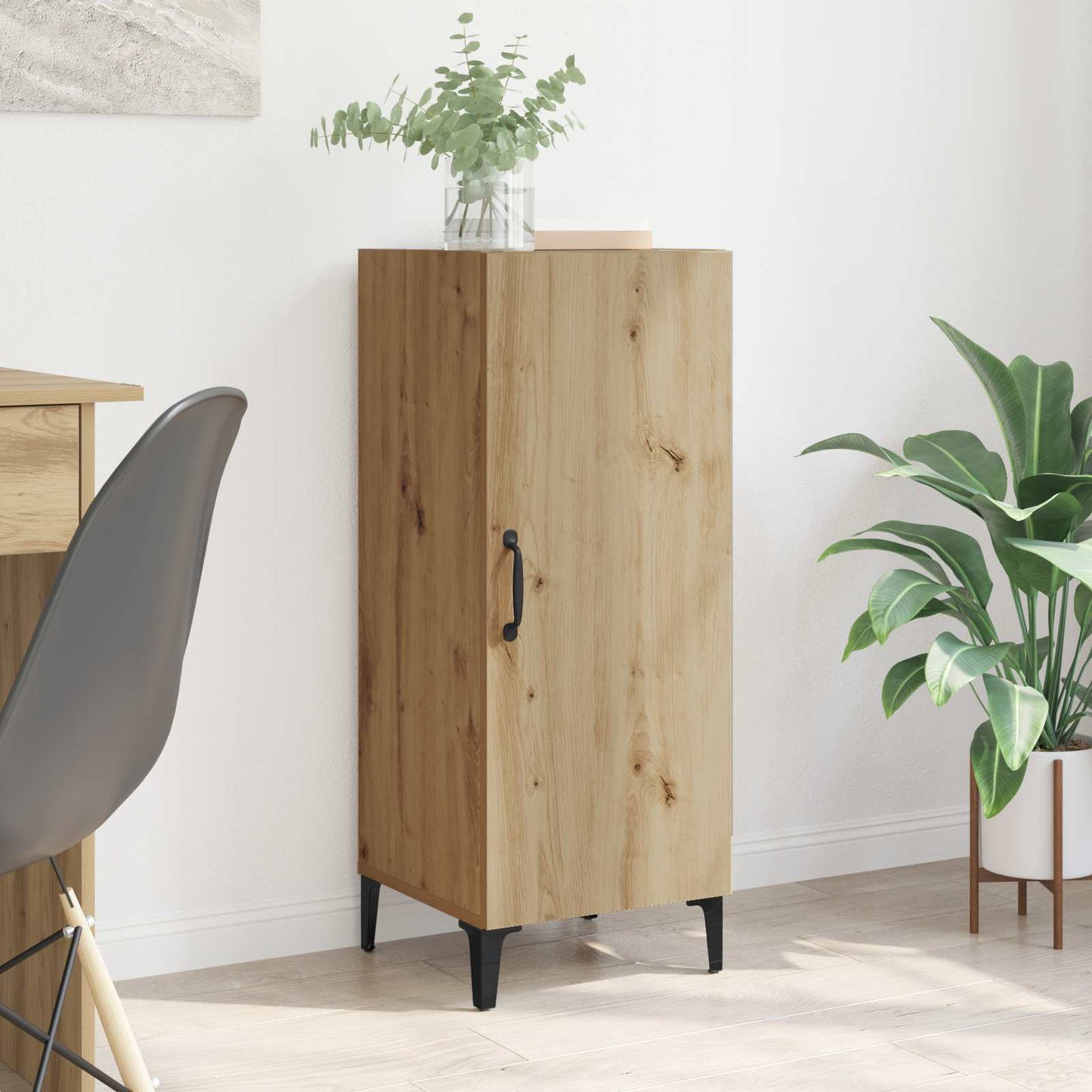 Sideboard Artisan Egetræ 34,5 x 34 x 90 cm Konstrueret træ