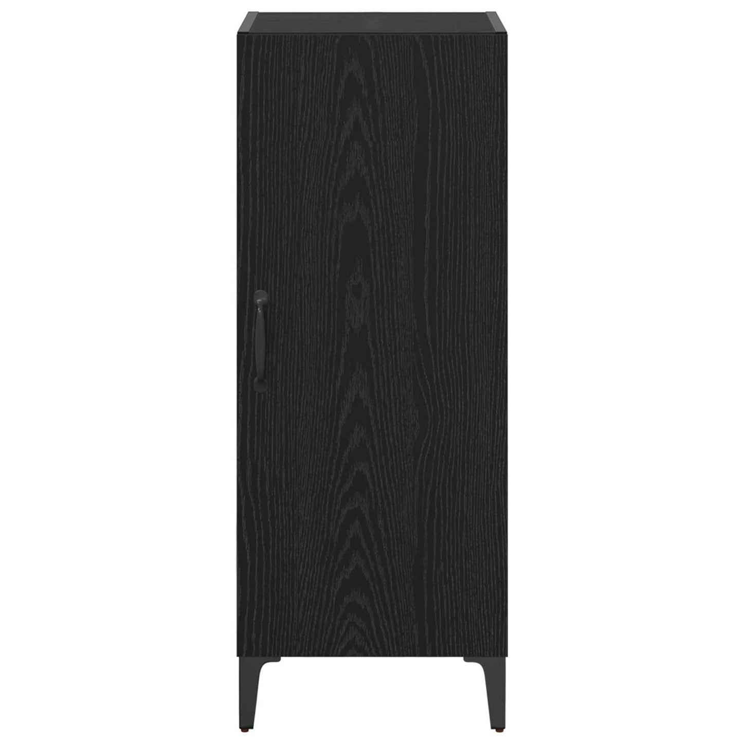 Sideboard Vægmonteret Sort eg 34,5 x 34 x 90 cm Konstrueret træ