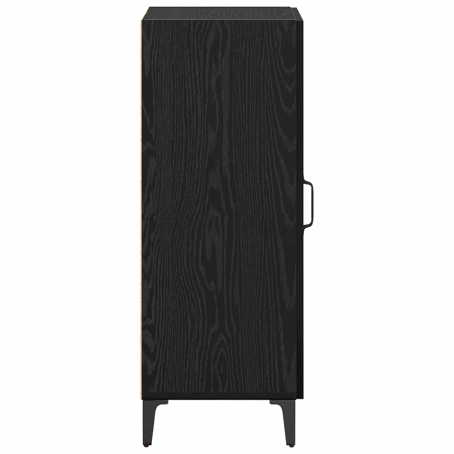Sideboard Vægmonteret Sort eg 34,5 x 34 x 90 cm Konstrueret træ