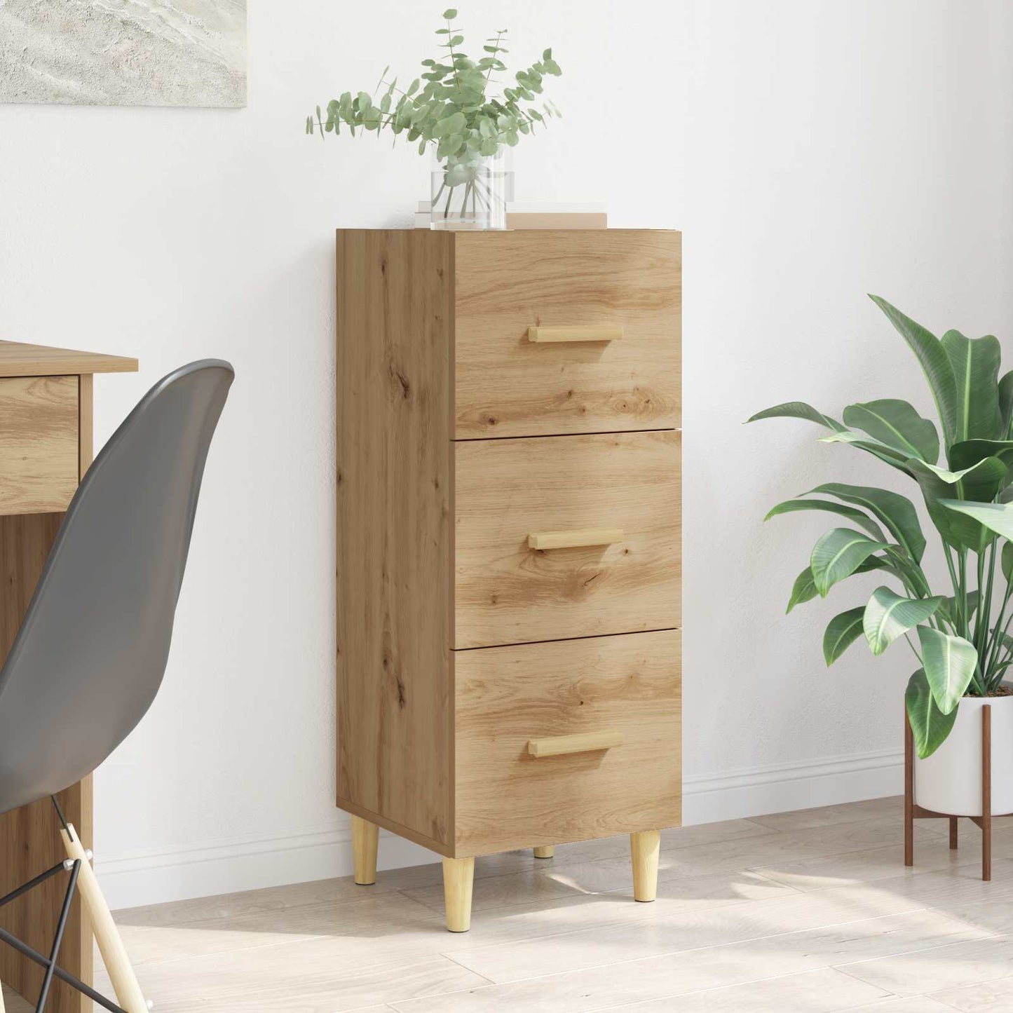 Sideboard artisan eg 34.5 x 34 x 90 cm Konstrueret træ
