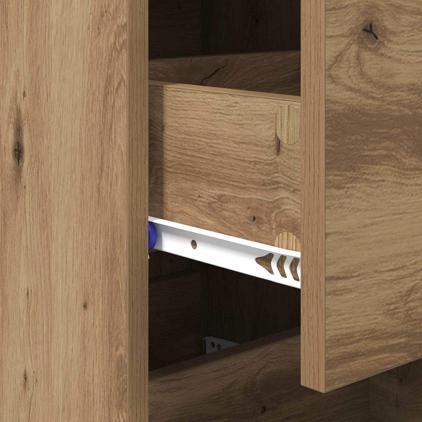 Sideboard artisan eg 34 x 34,5 x 90 cm Konstrueret træ