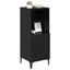 Sideboard med skuffe Sort eg 34 x 34,5 x 90 cm Konstrueret træ