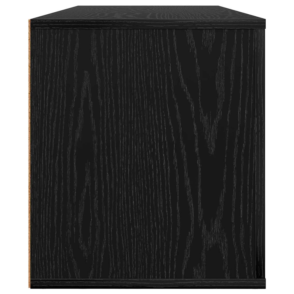 TV-skab med skuffe Sort eg 100 x 35 x 40 cm Konstrueret træ