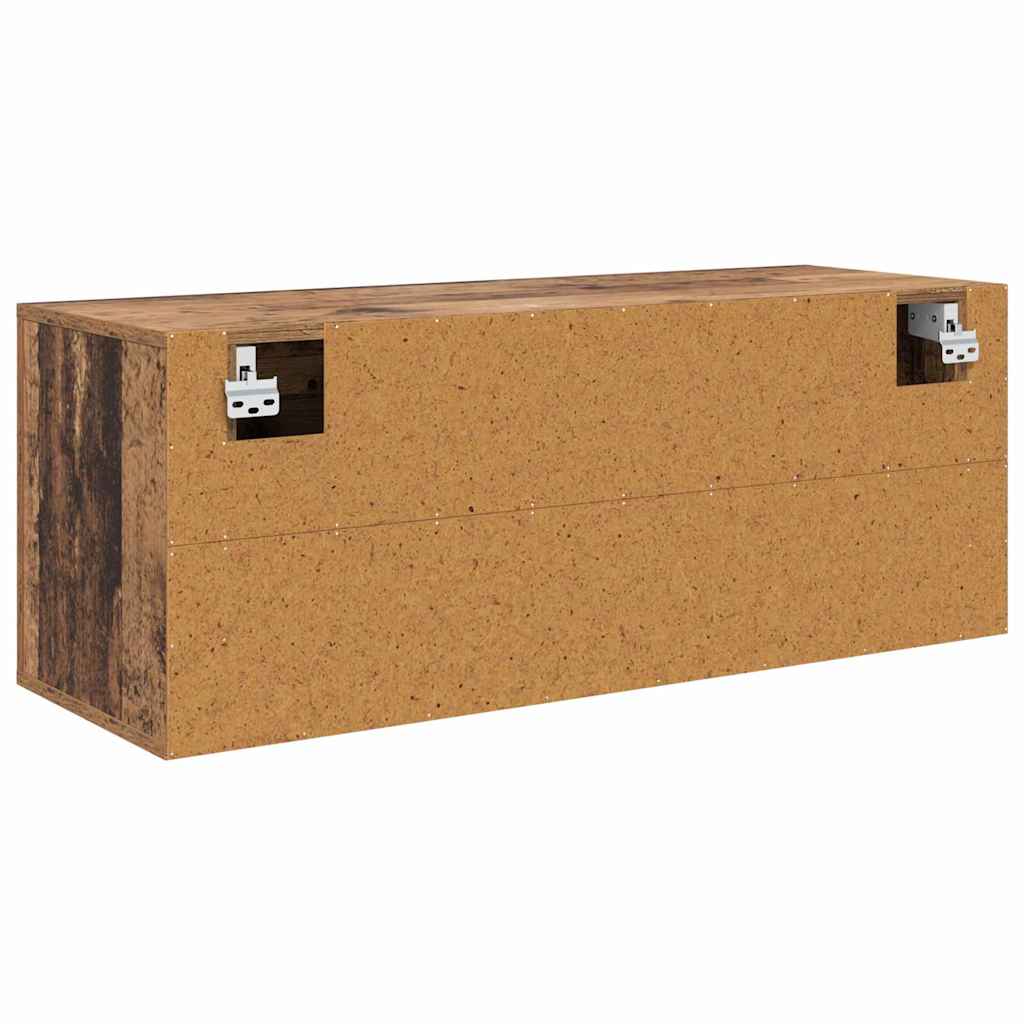 Sko skab med hylde Gammelt træ 100 x 35 x 38 cm Konstrueret træ
