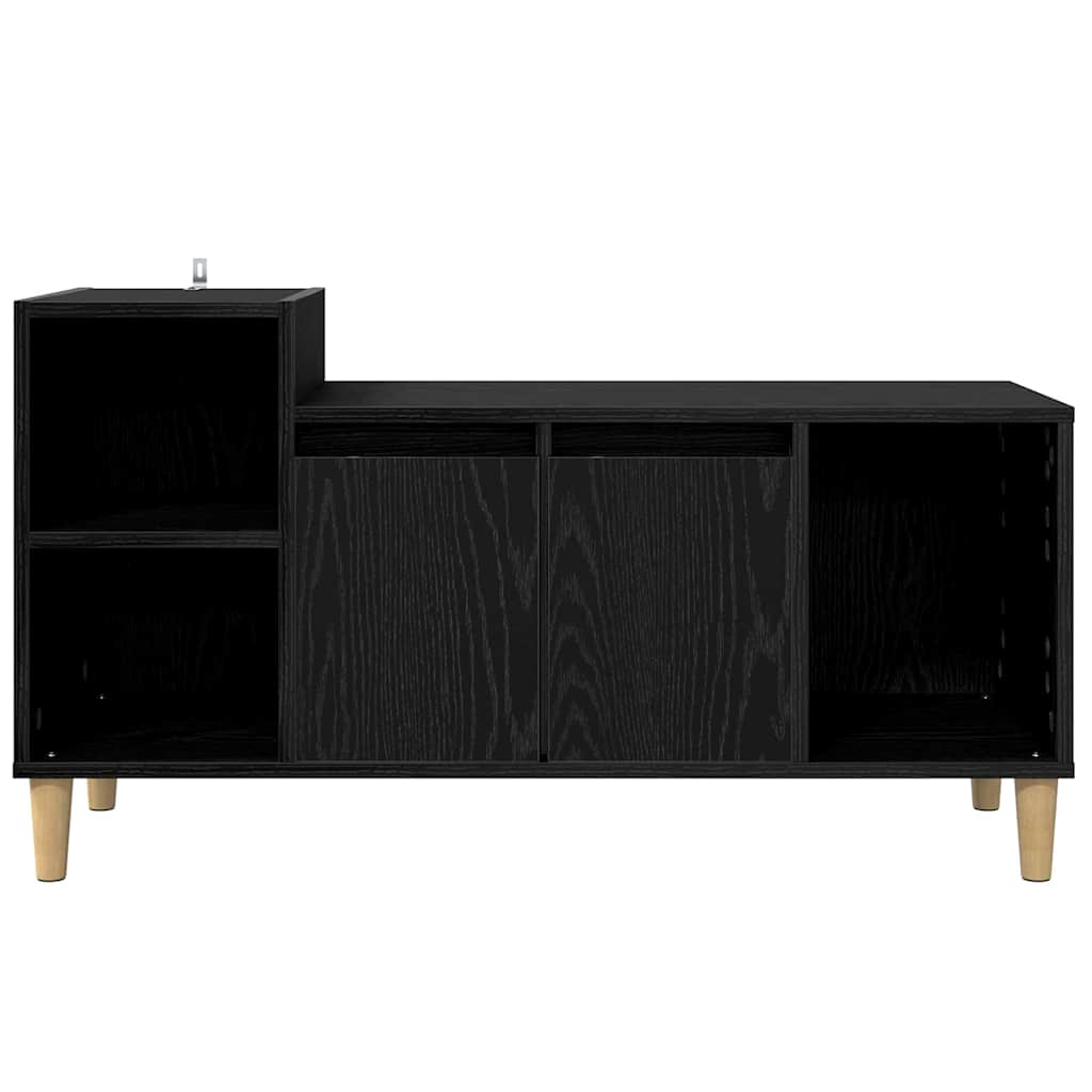 TV-skab Sort eg 100 x 35 x 55 cm Konstrueret træ