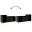 TV-skab Sort eg 100 x 35 x 55 cm Konstrueret træ