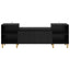 TV-skab Sort eg 160 x 35 x 55 cm Konstrueret træ