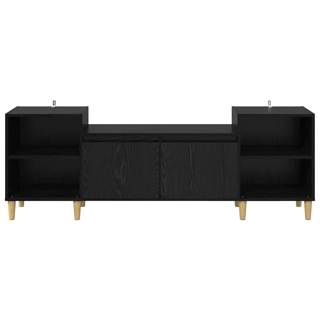 TV-skab Sort eg 160 x 35 x 55 cm Konstrueret træ
