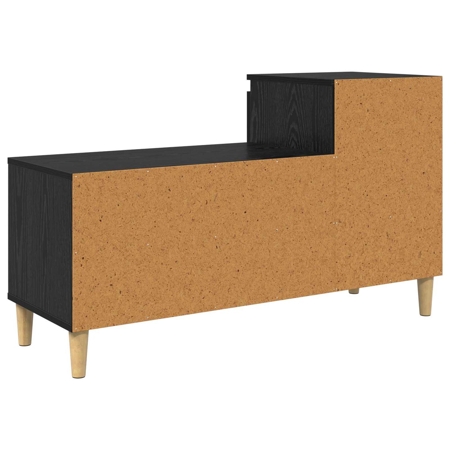 Sko skab med skuffe Sort eg 102 x 36 x 60 cm Konstrueret træ