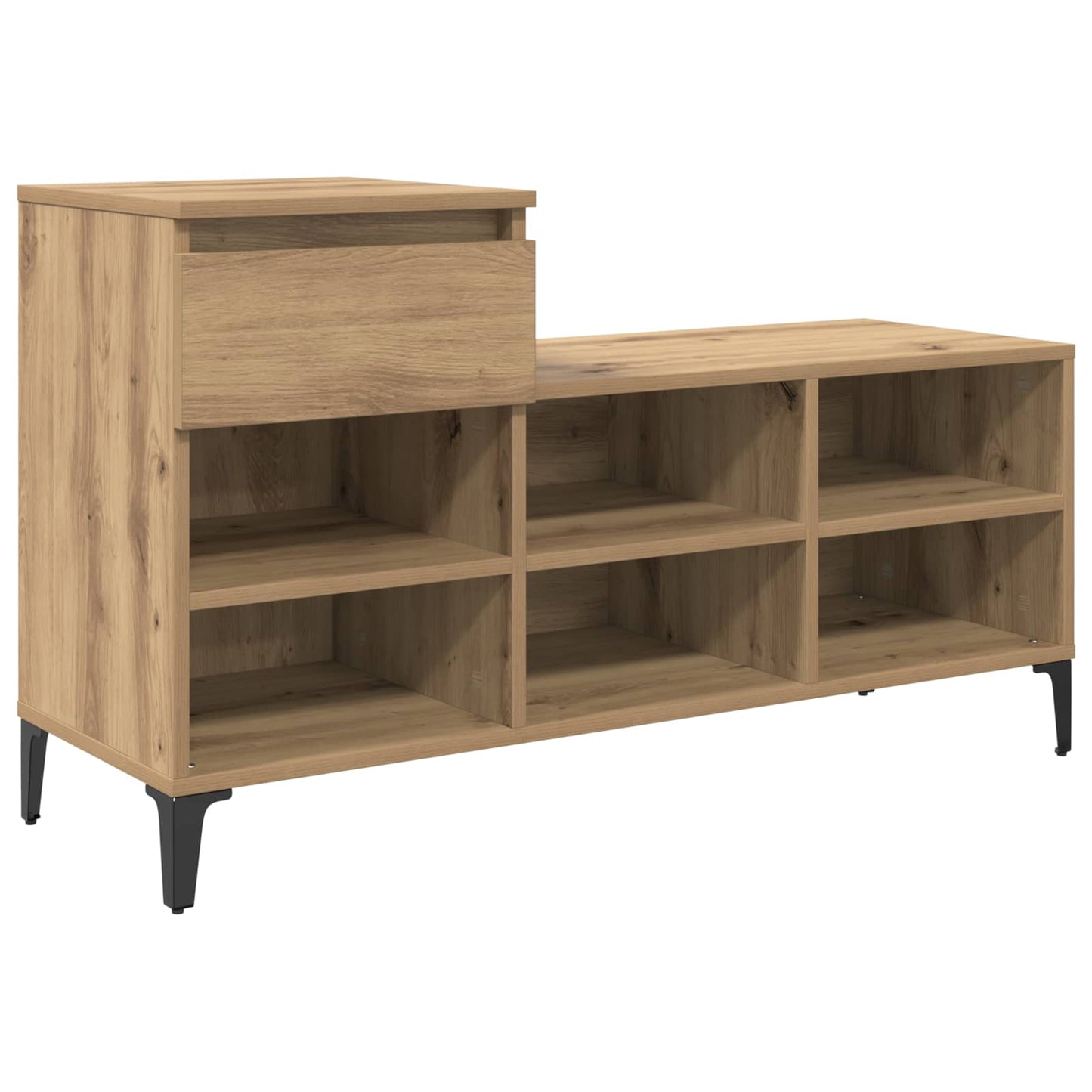Sko skab 102 x 36 x 60 cm Konstrueret træ artisan eg