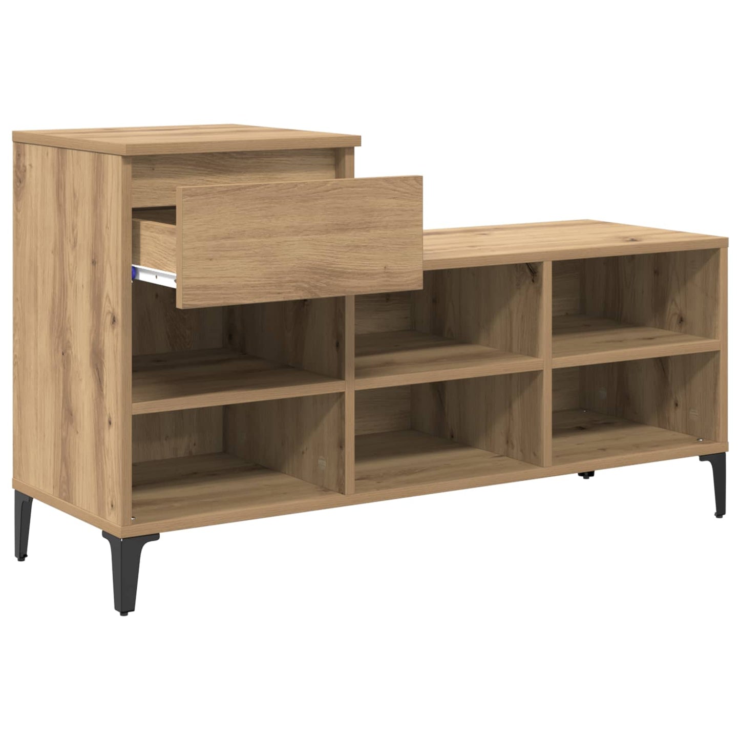 Sko skab 102 x 36 x 60 cm Konstrueret træ artisan eg