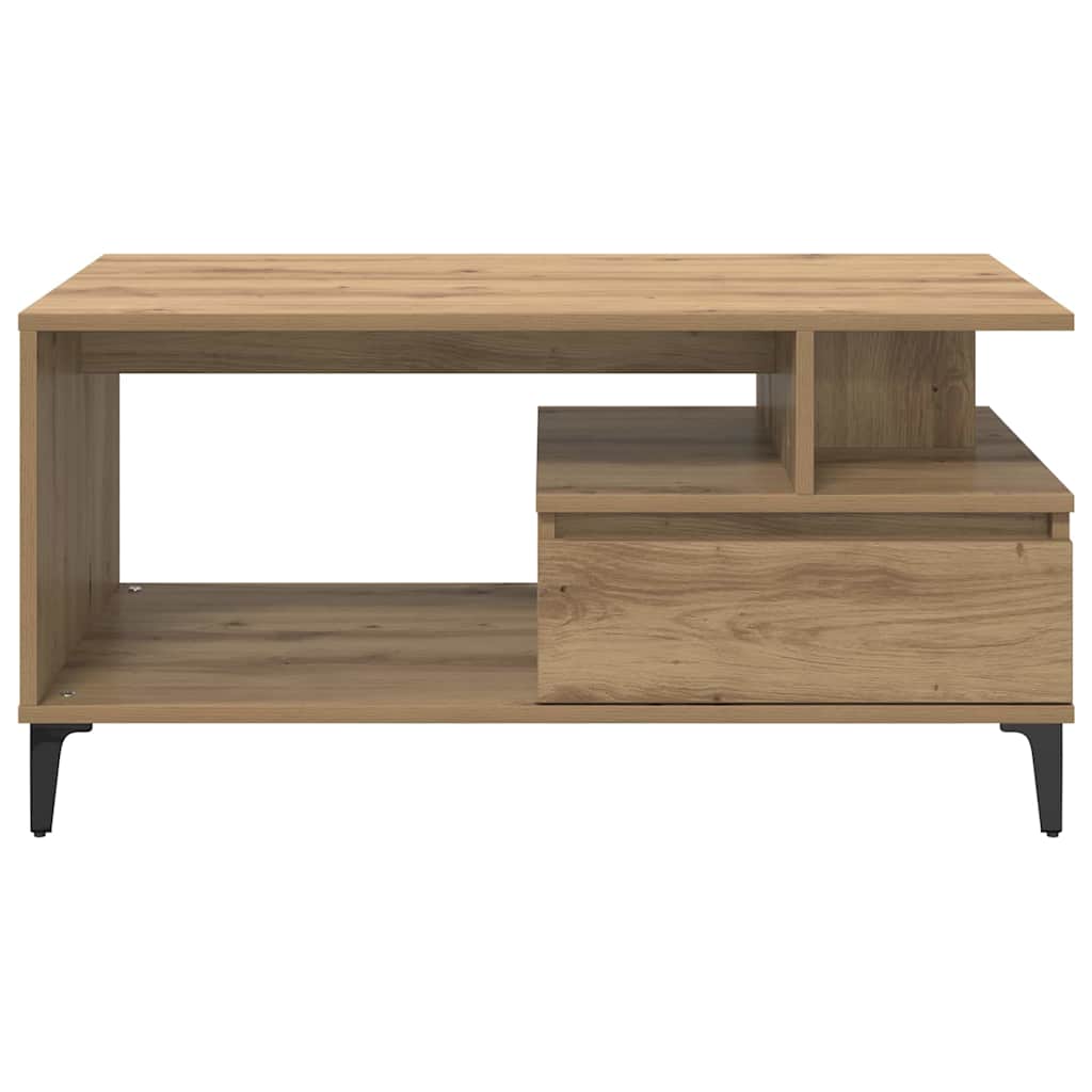 Sofabord Artisan Egetræ 90 x 49 x 45 cm Konstrueret træ