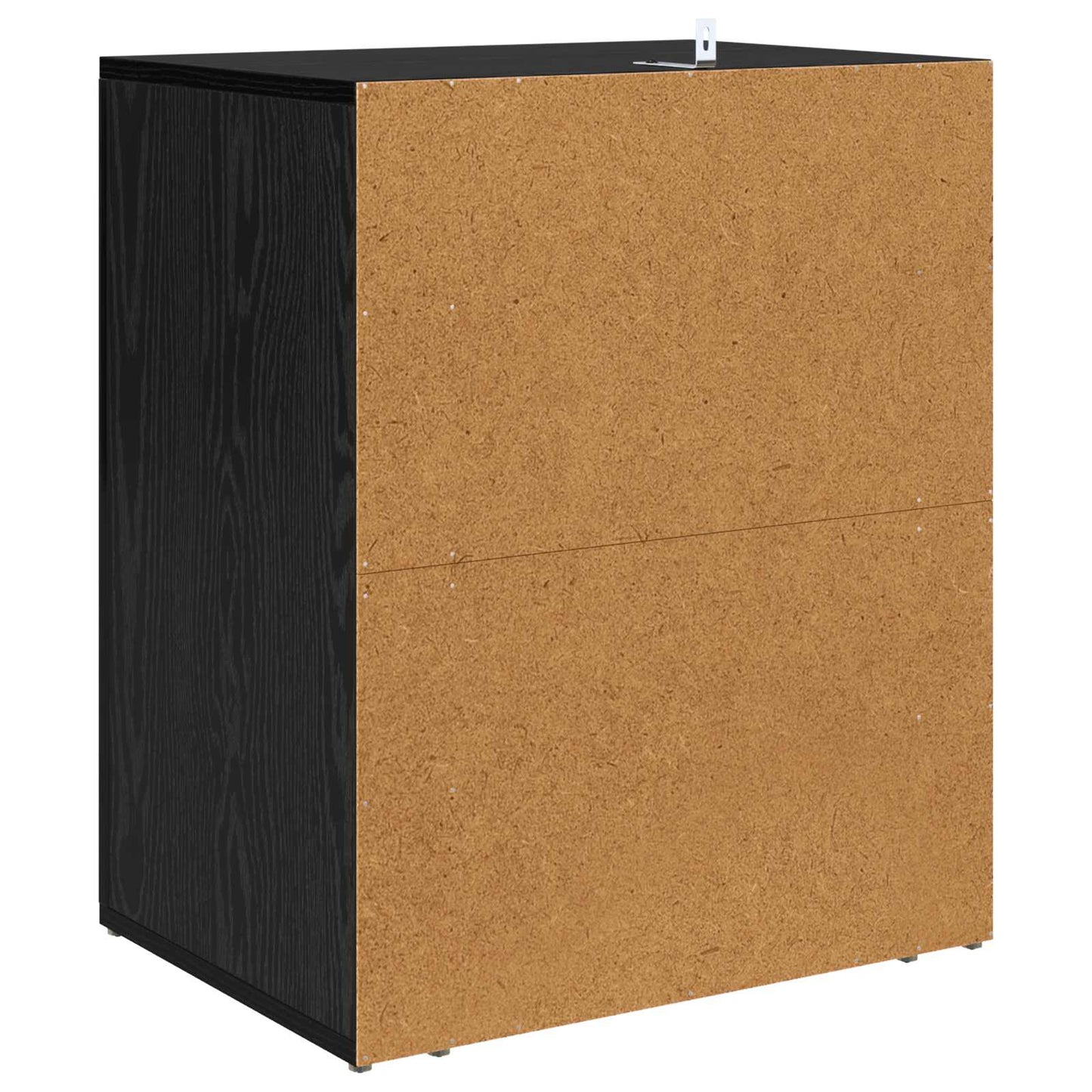 Natskab med skuffe Sort eg 35 x 50 x 60 cm Konstrueret træ