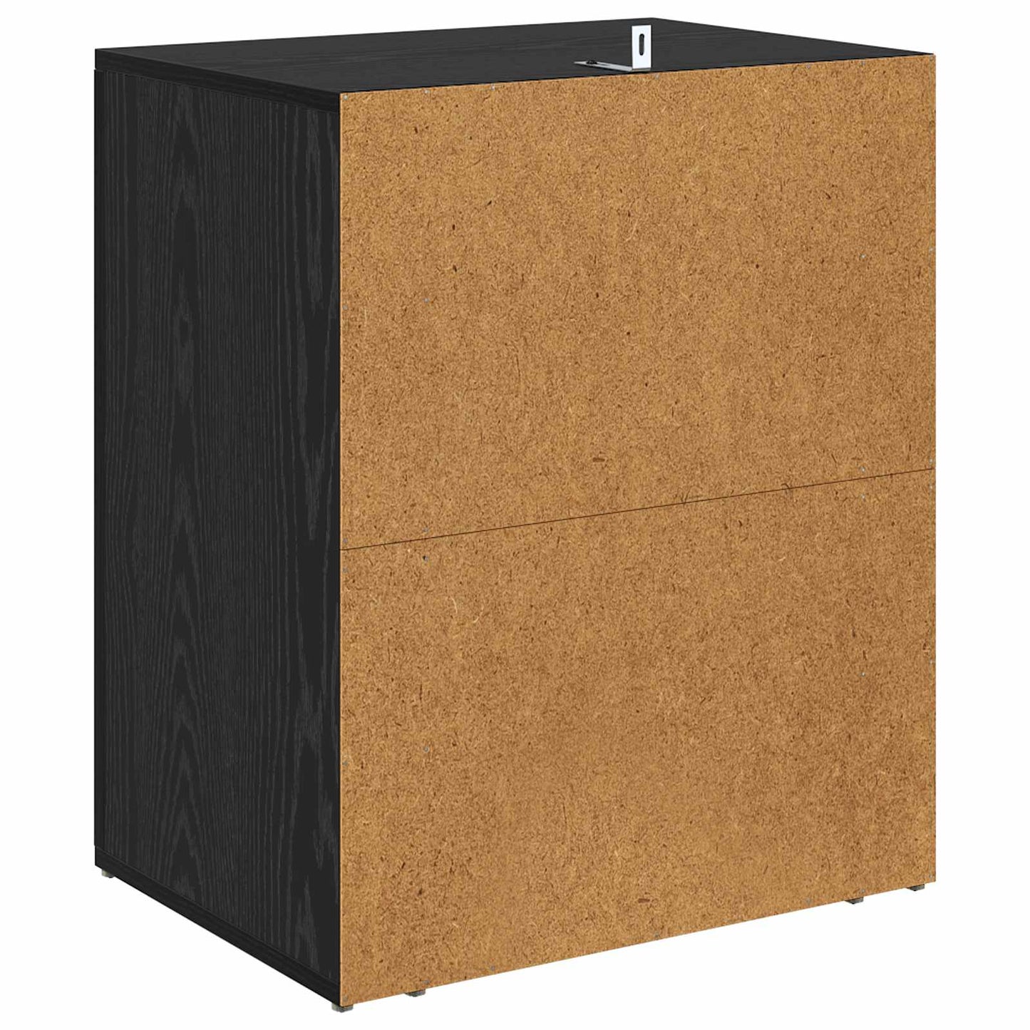 Natskab med skuffe Sort eg 35 x 50 x 60 cm Konstrueret træ