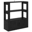 Sideboard Sort eg 30 x 80 x 90 cm Konstrueret træ