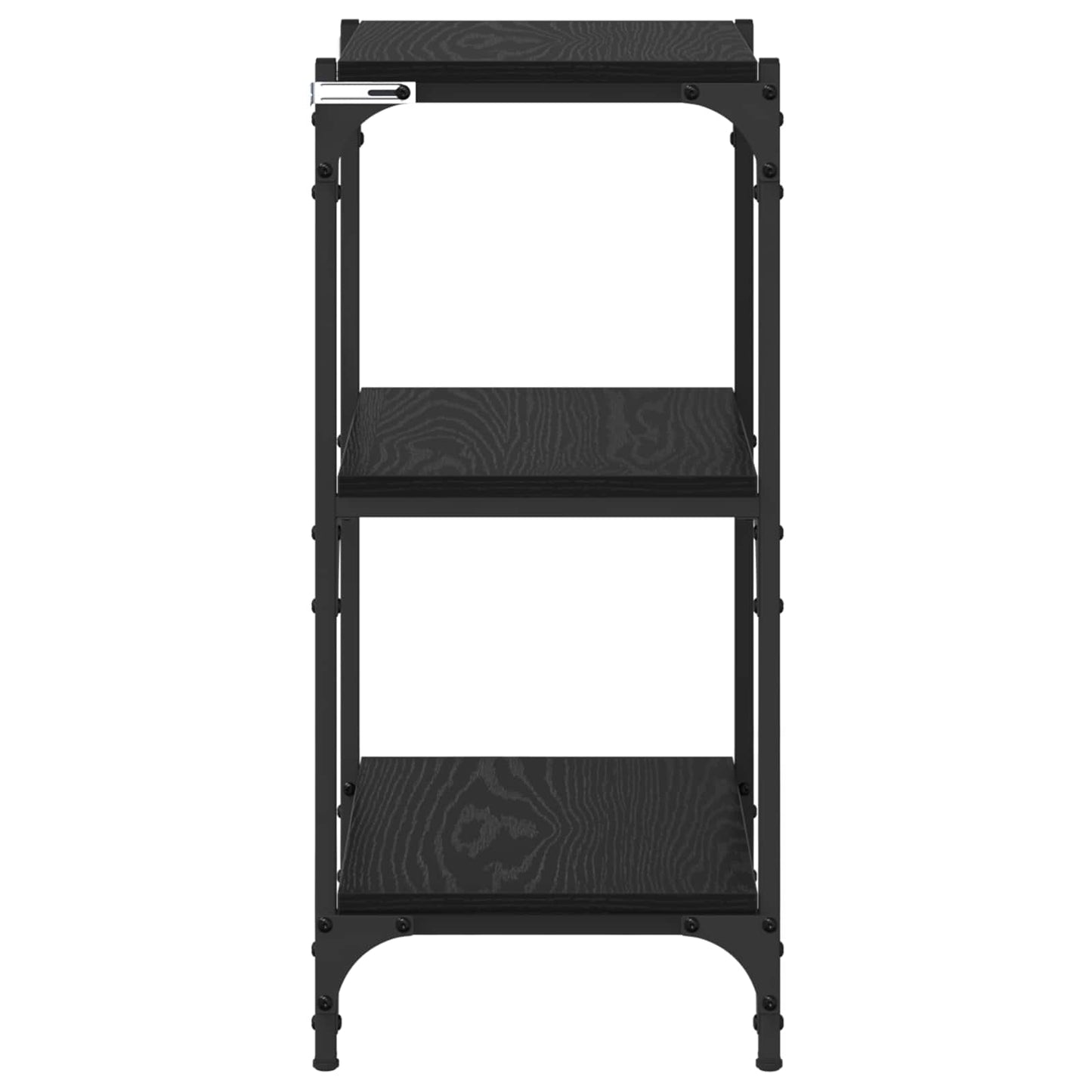 Bogskab Sort eg 40 x 33 x 70,5 cm Ingeniørt træ og jern