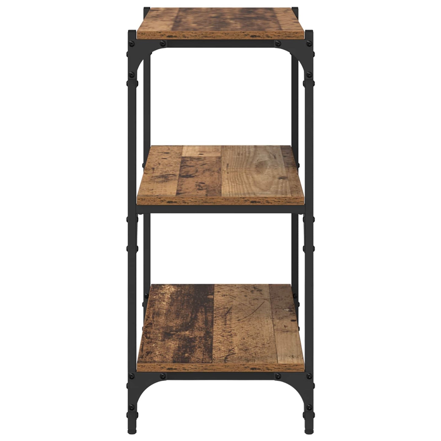 Bogskab Gammelt træ 60 x 33 x 70,5 cm Ingeniørt træ og jern