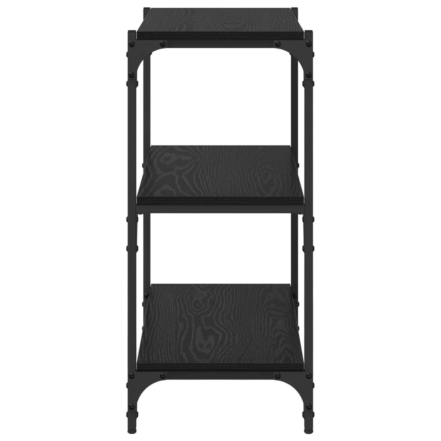 Bogskab Sort eg 60 x 33 x 70,5 cm Ingeniørt træ og jern