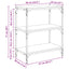 Bogskab Sort eg 60 x 33 x 70,5 cm Ingeniørt træ og jern