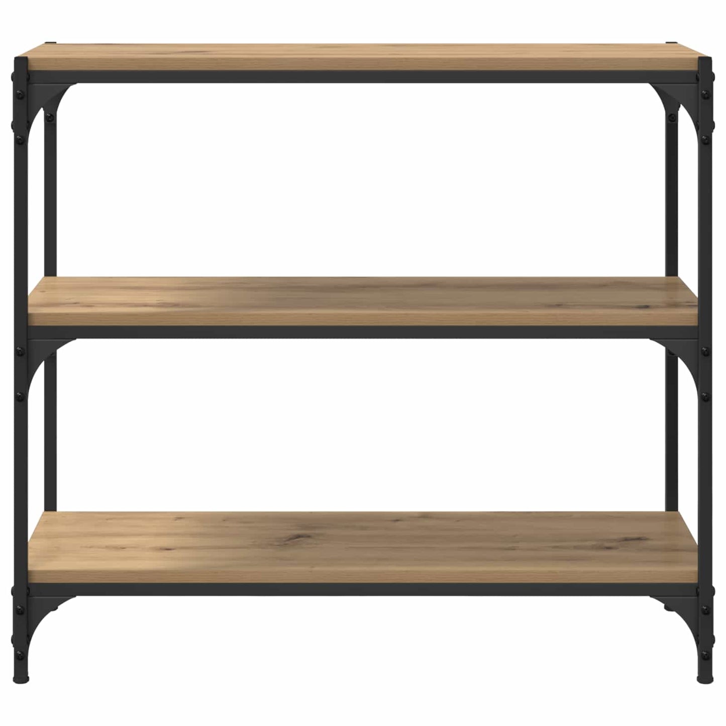Bogskab 3 niveauer 80 x 33 x 70,5 cm Ingeniørt træ og jern
