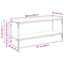 TV-skab 2 niveauer 100x33x41cm Ingeniørt træ og jern