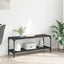 TV-skab Sort eg 100x33x41cm Ingeniørt træ og jern