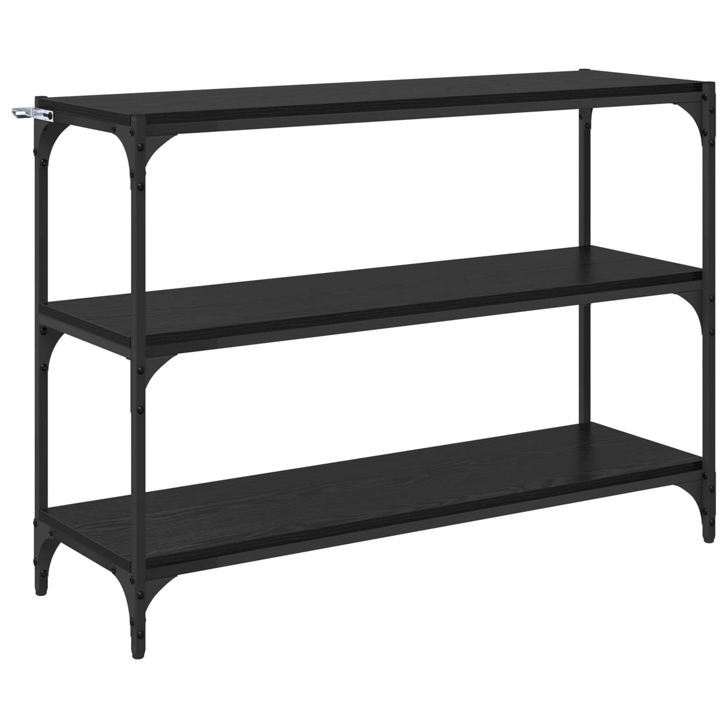 Bogskab Sort eg 100 x 33 x 70,5 cm Ingeniørt træ og jern