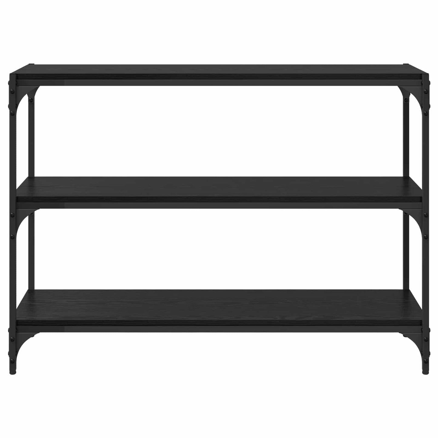 Bogskab Sort eg 100 x 33 x 70,5 cm Ingeniørt træ og jern