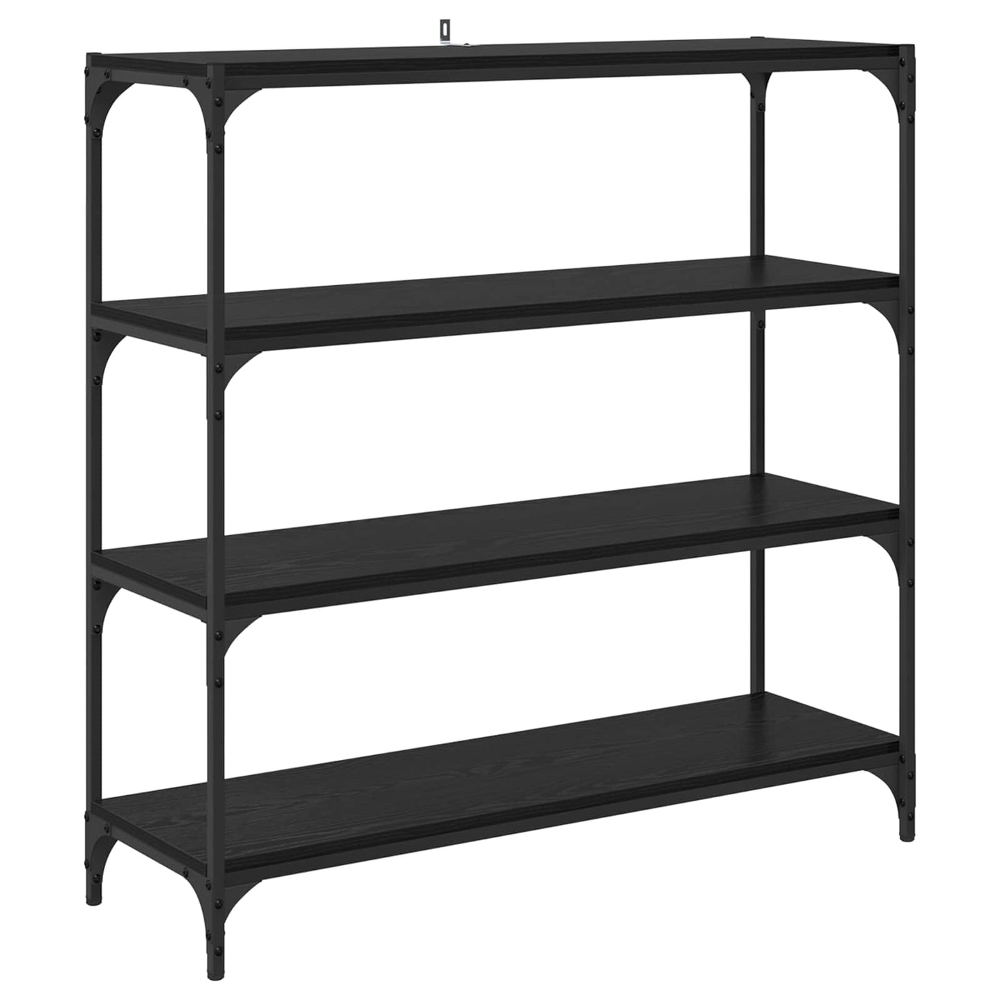Bogskab Sort eg 100 x 33 x 100 cm Ingeniørt træ og jern