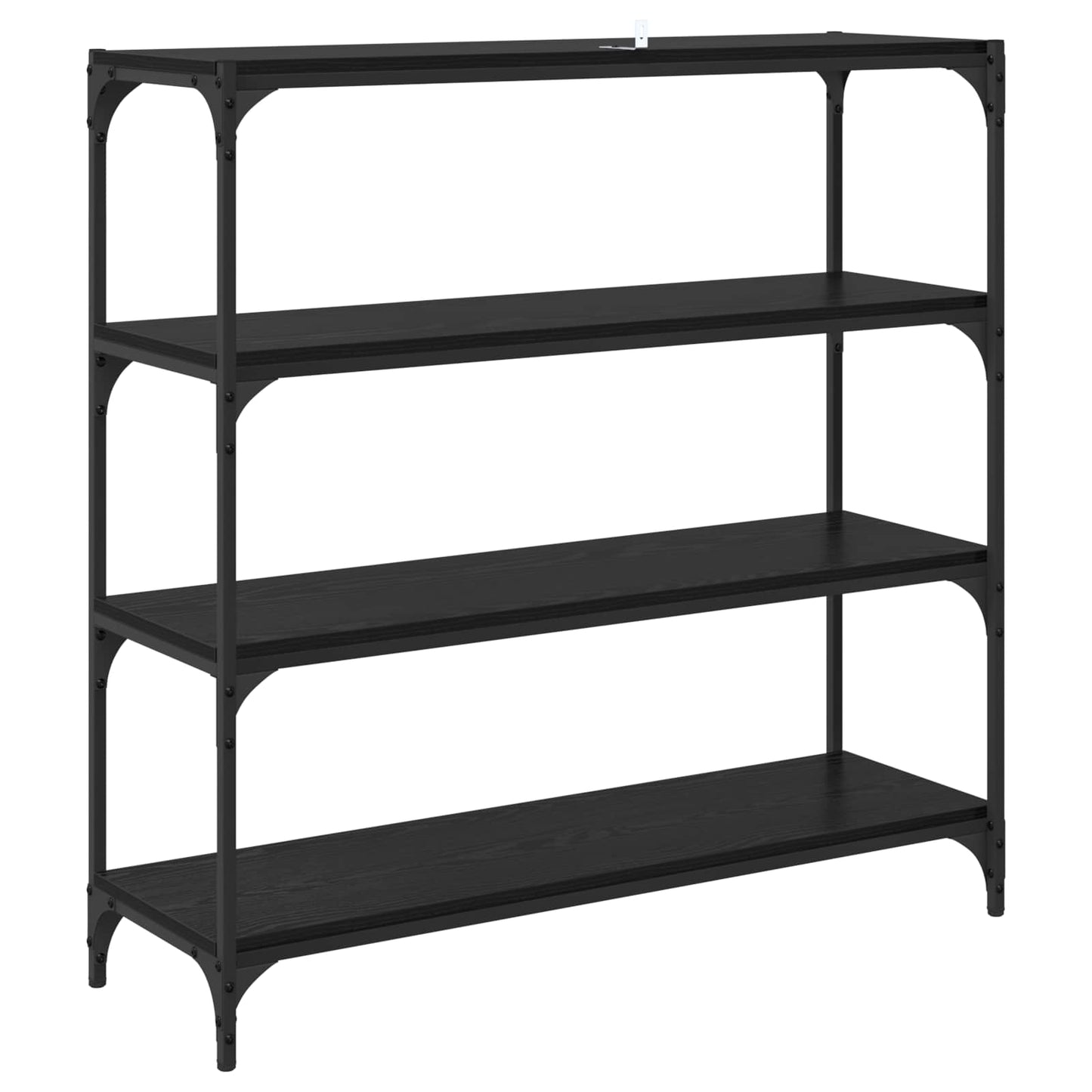 Bogskab Sort eg 100 x 33 x 100 cm Ingeniørt træ og jern