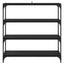 Bogskab Sort eg 100 x 33 x 100 cm Ingeniørt træ og jern