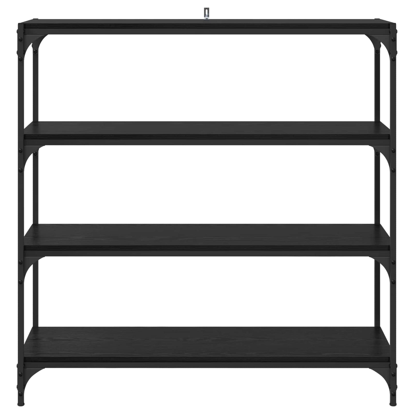 Bogskab Sort eg 100 x 33 x 100 cm Ingeniørt træ og jern